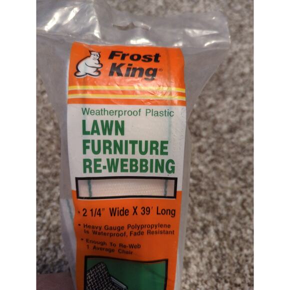 FROST KING Lawn Furniture Re-Webbing Weatherproof Plastic Retro Outdoors PW39W/2 - Picture 8 of 8